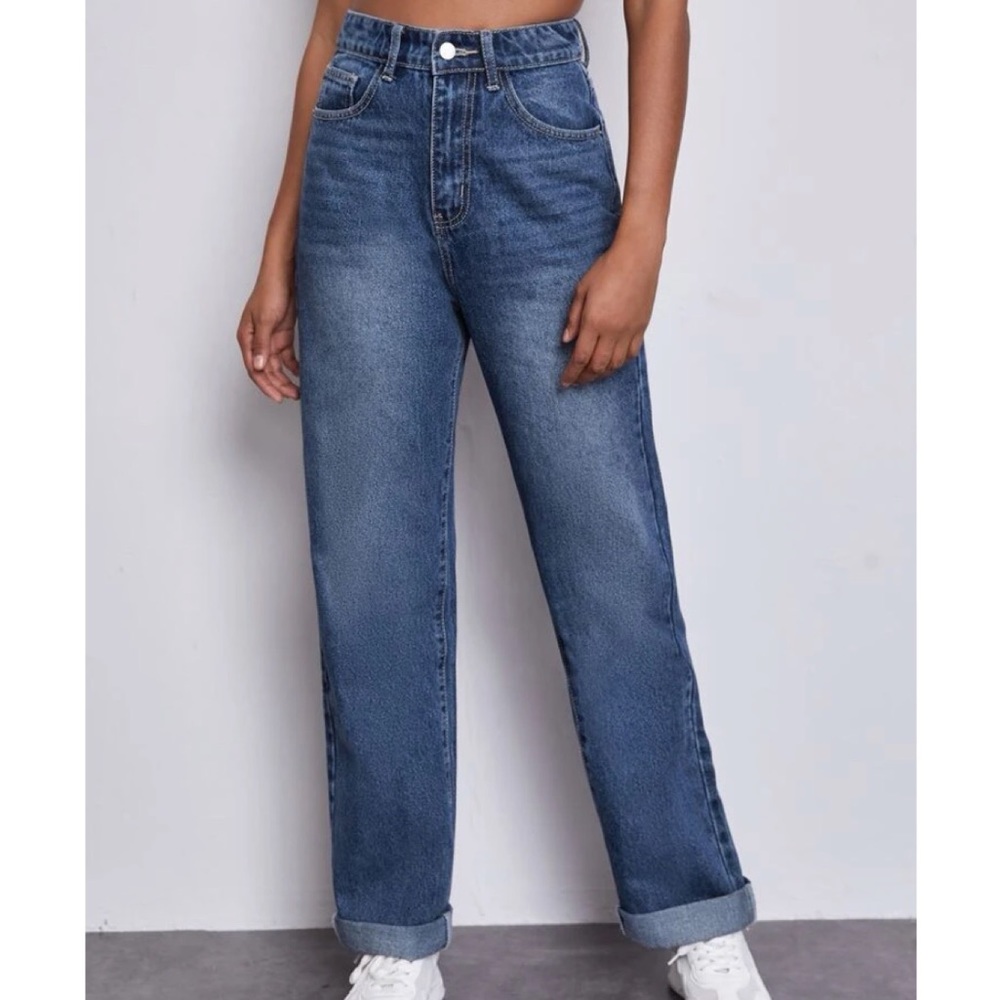 SHEIN High Waisted Baggy Jeans